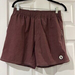 Vuori Men's Athletic Shorts in Maroon